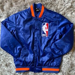 Nike SB x NBA Satin Bomber Jacket 'New York Knicks' [AH3392-495]